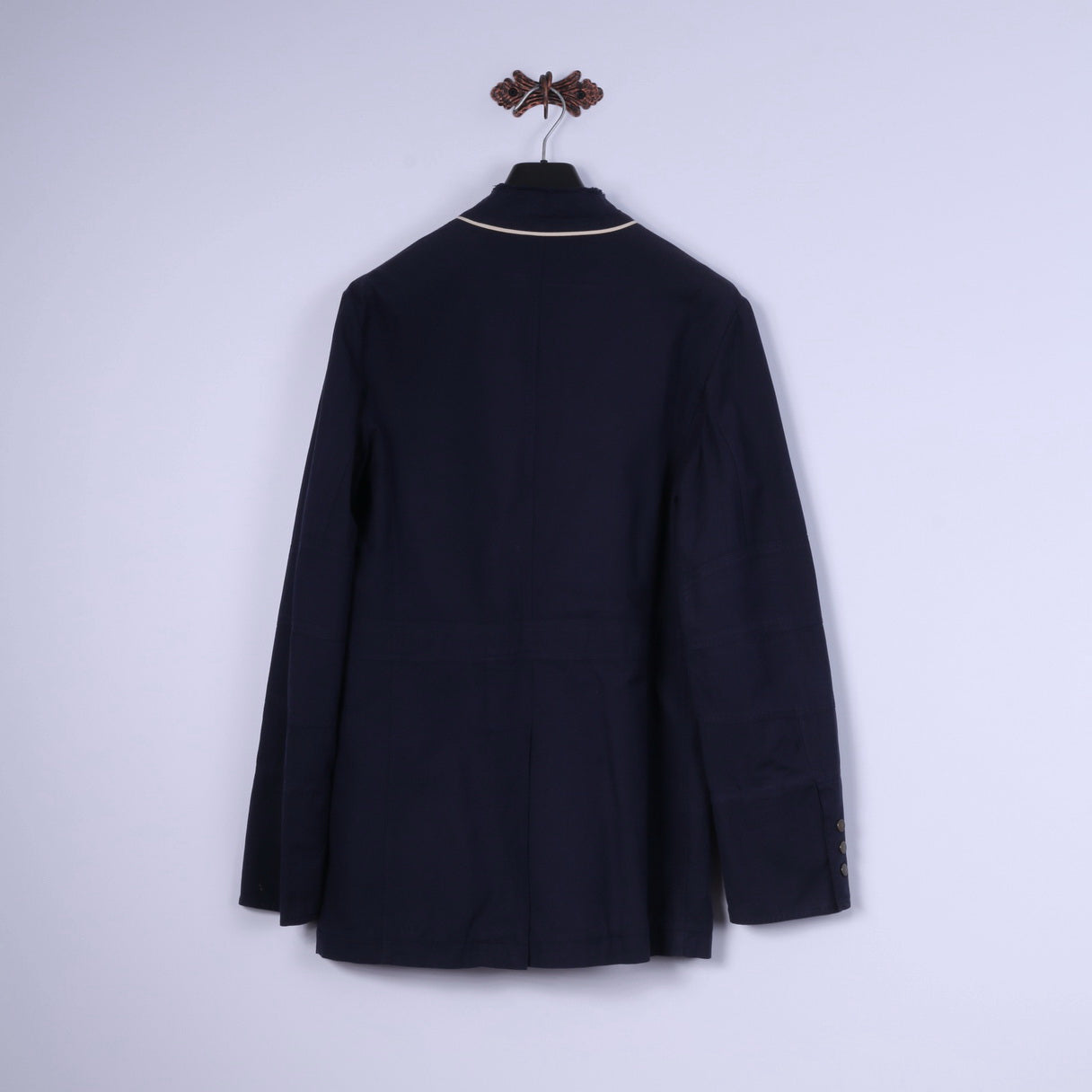 Pierre Cardin Paris Hommes 50 40 Blazer Marine Coton Marine Snaps Casual Veste Légère