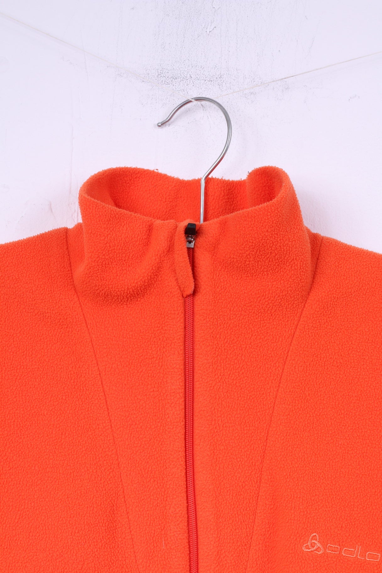 Odlo Womens S Fleece Top Orange Sweatshirt Zip Neck Activewear Top