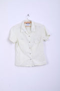 Columbia Womens M Casual Shirt Check Short Sleeve Cotton