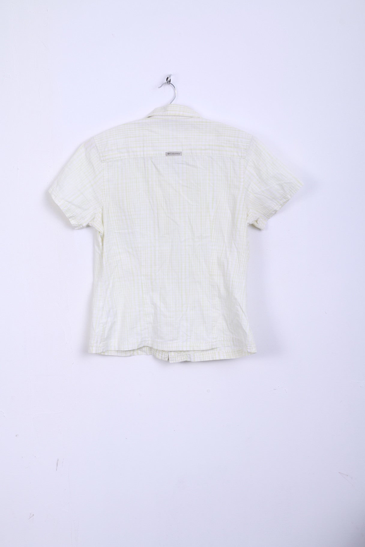 Columbia Womens M Casual Shirt Check Short Sleeve Cotton