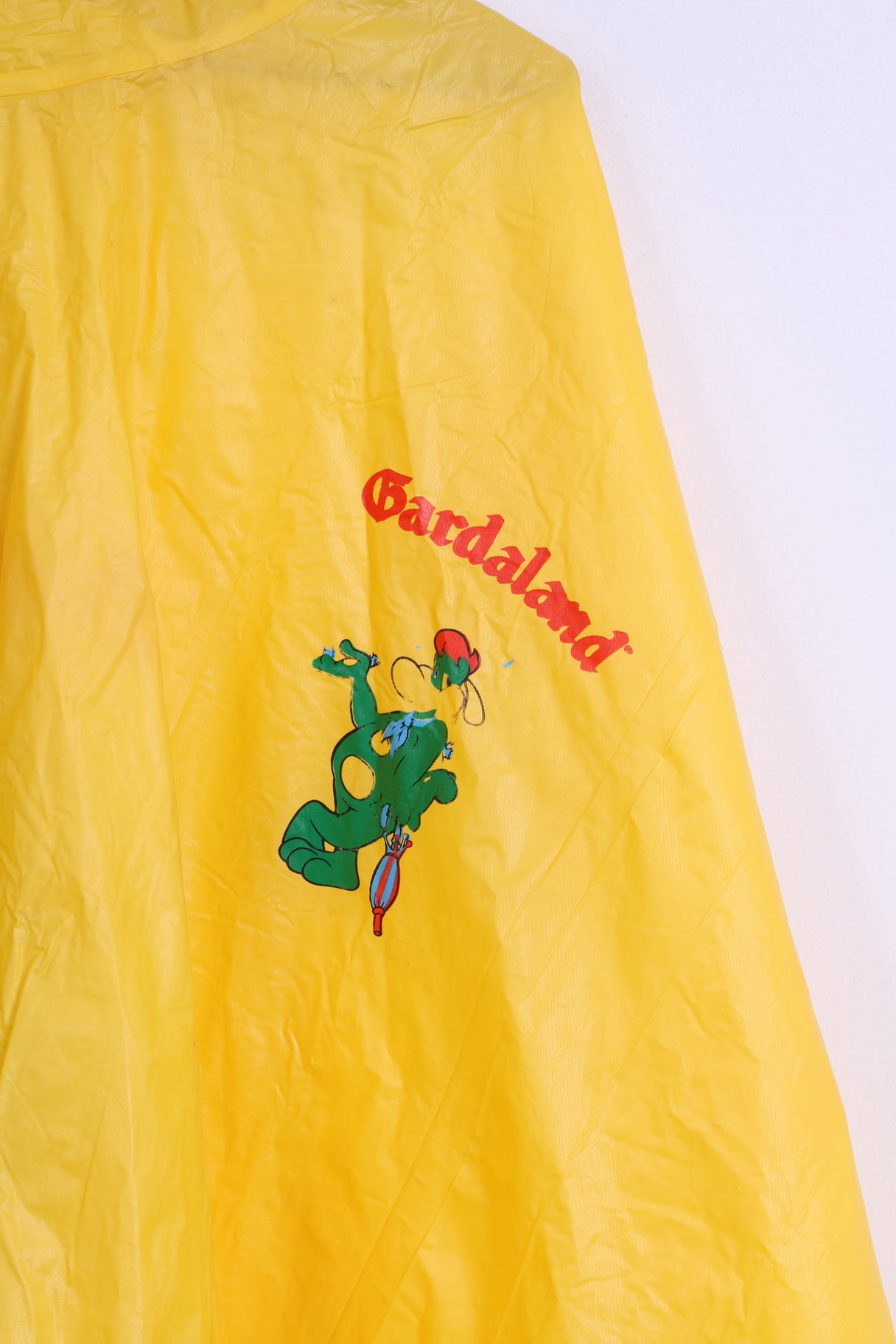 Bardaland Manteau de pluie taille unique pour femme Jaune PVC Pancho Veste à capuche