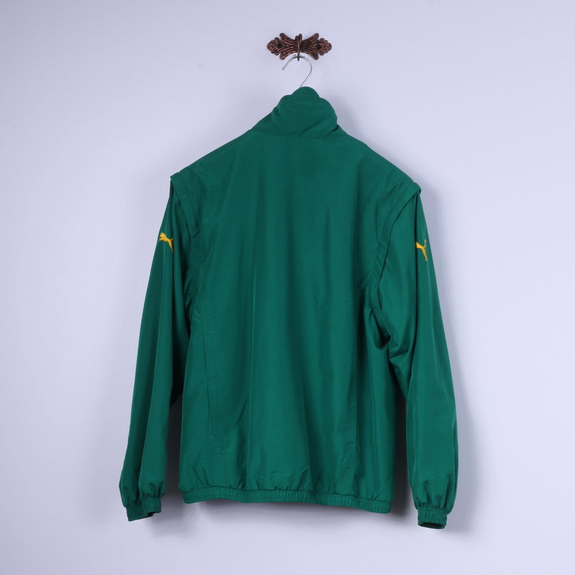 Giacca Puma Uomo M Verde Leggera Camerounaise De Football Federation Top