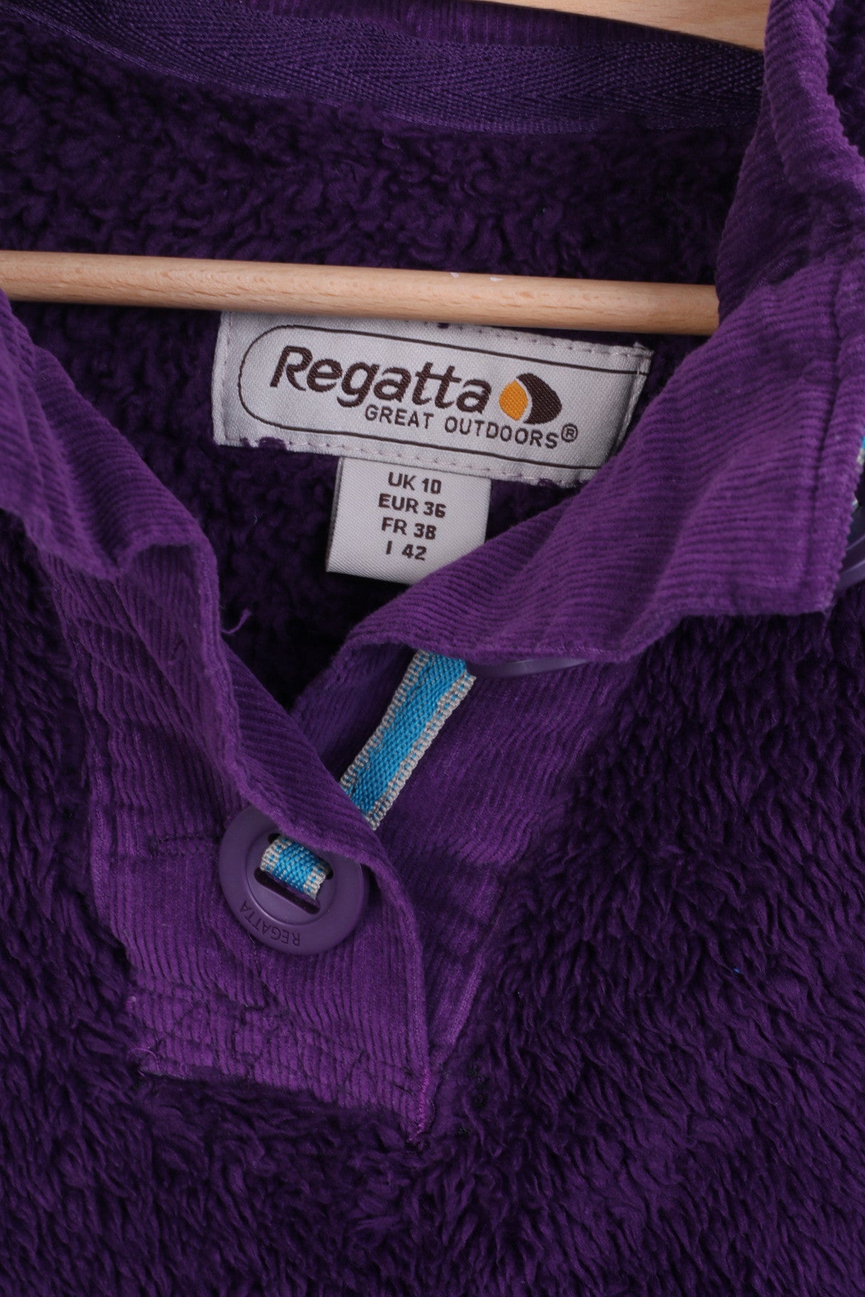 Regatta Womens M 10 Fleece Top Sweatshirt Outdoor Purple