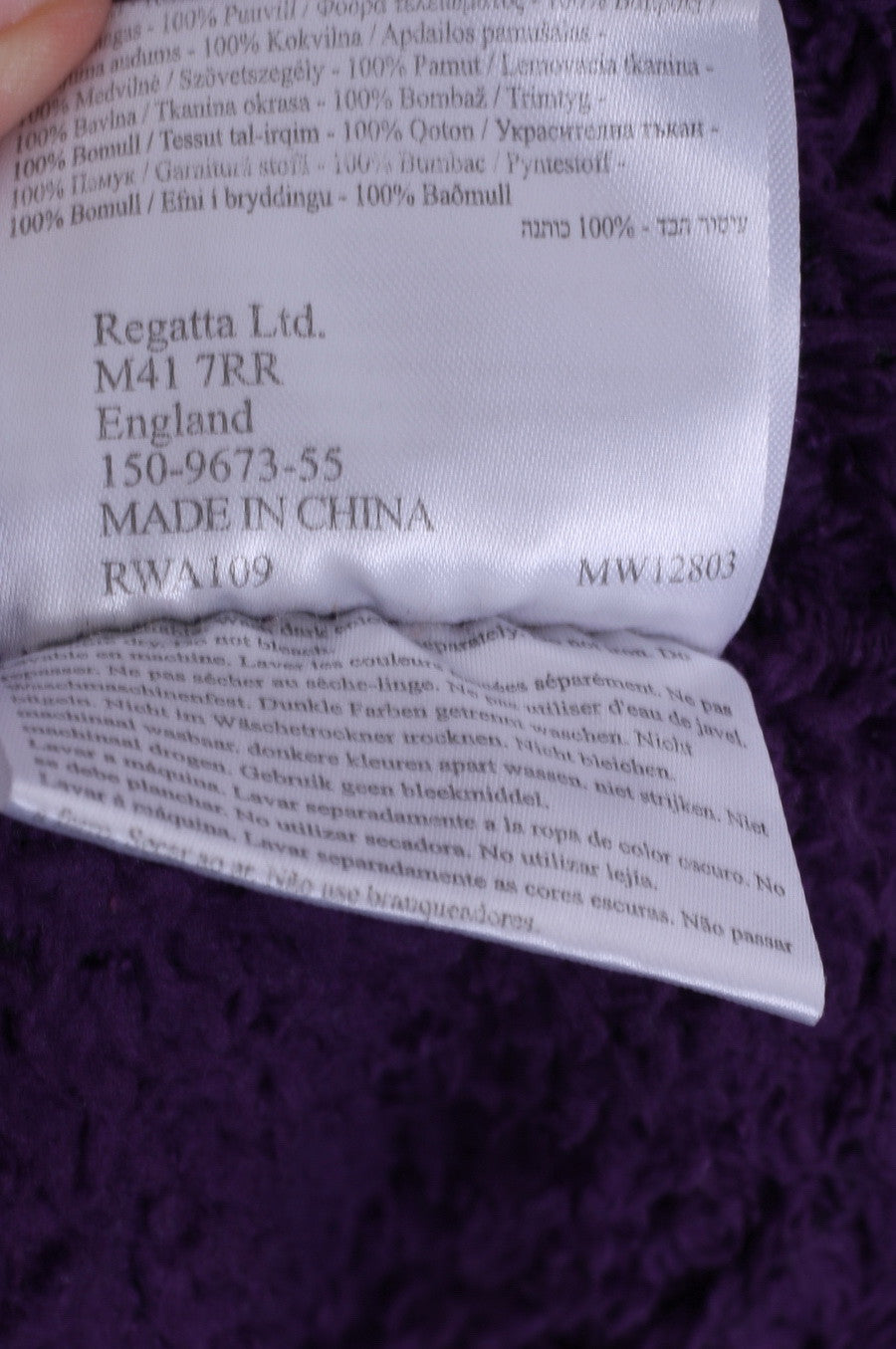 Felpa da donna Regatta M 10 in pile da esterno viola