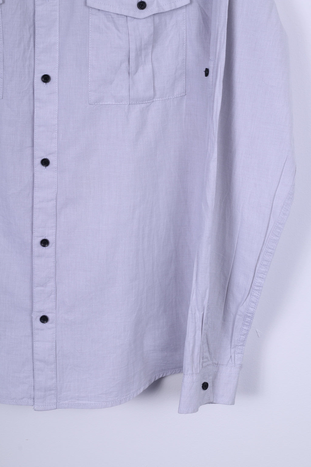 H&amp;M Chemise décontractée XL à manches longues en coton pour homme Col standard