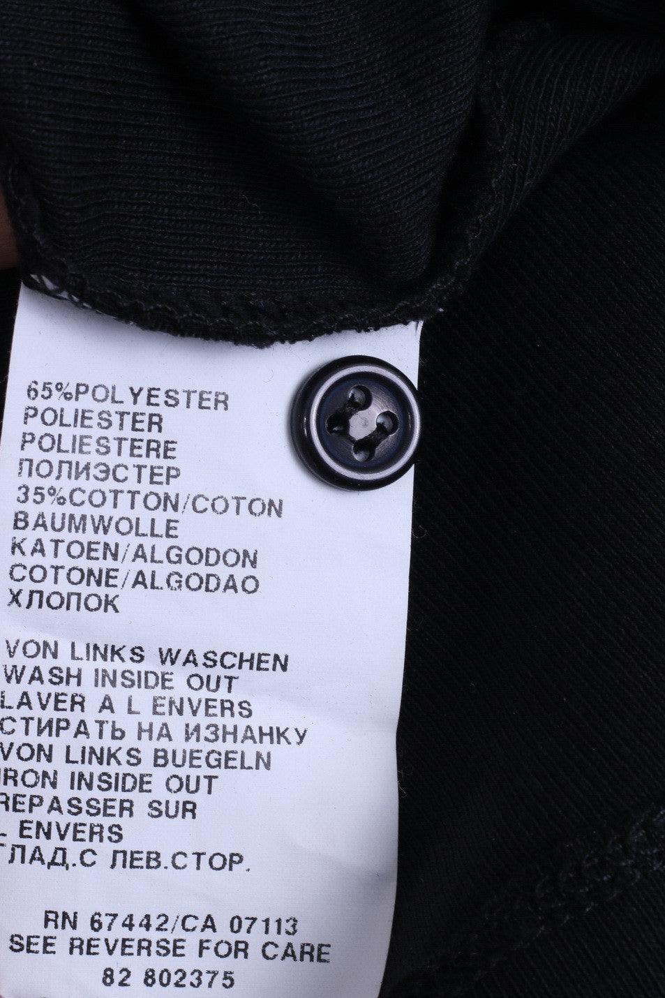 Steilmann Womens 16 XL Blouse Black Single Breasted - RetrospectClothes