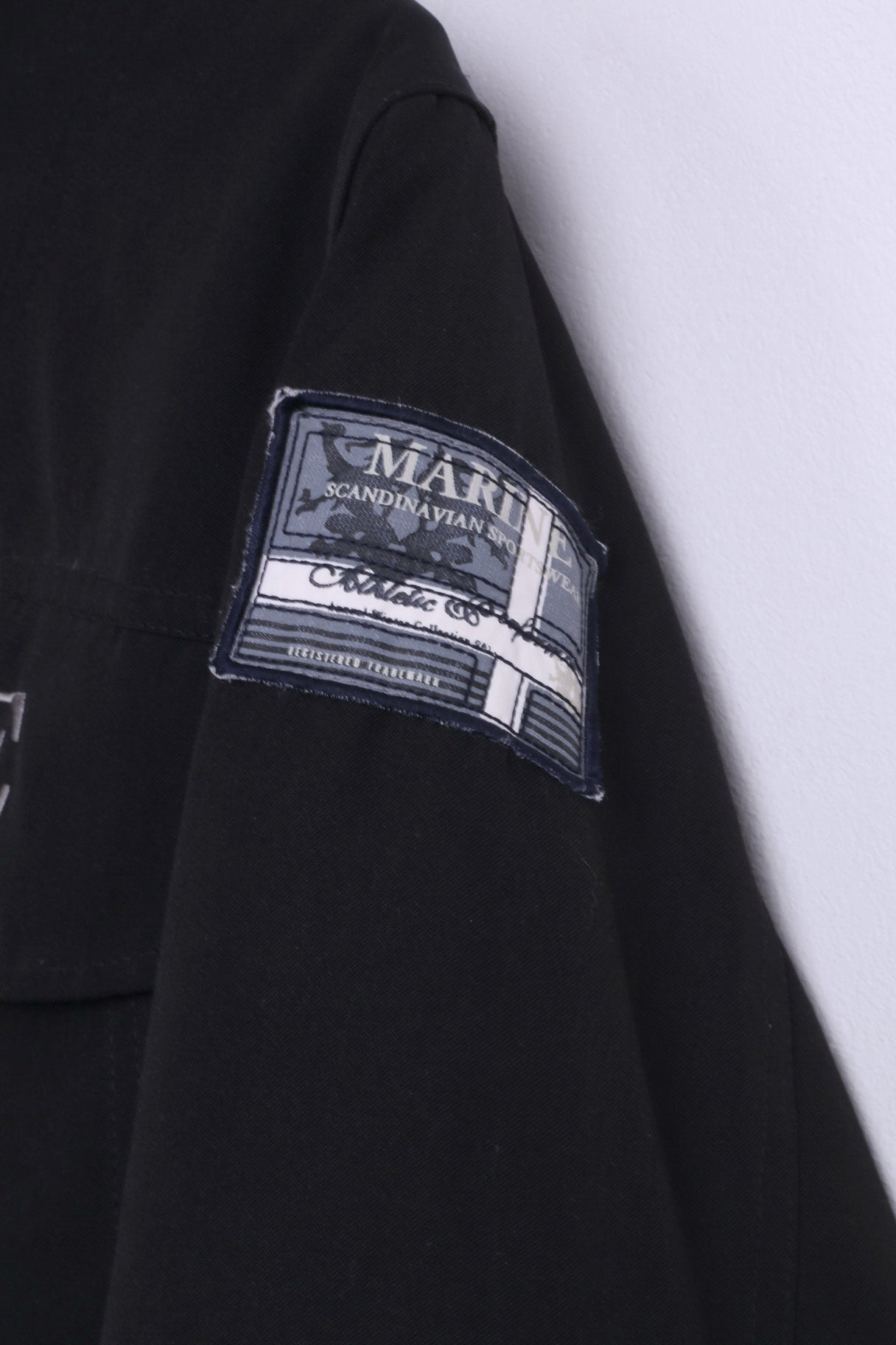 Marine Boys 170 14-16 Age Parka Jacket Black Padded Hooded Aquatex Scandinavian