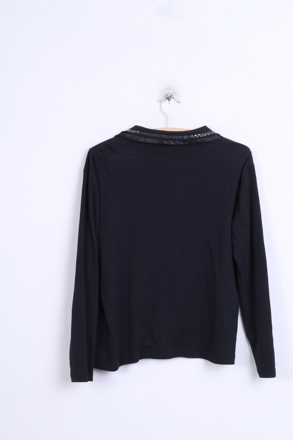 Steilmann Womens 16 XL Blouse Black Single Breasted - RetrospectClothes