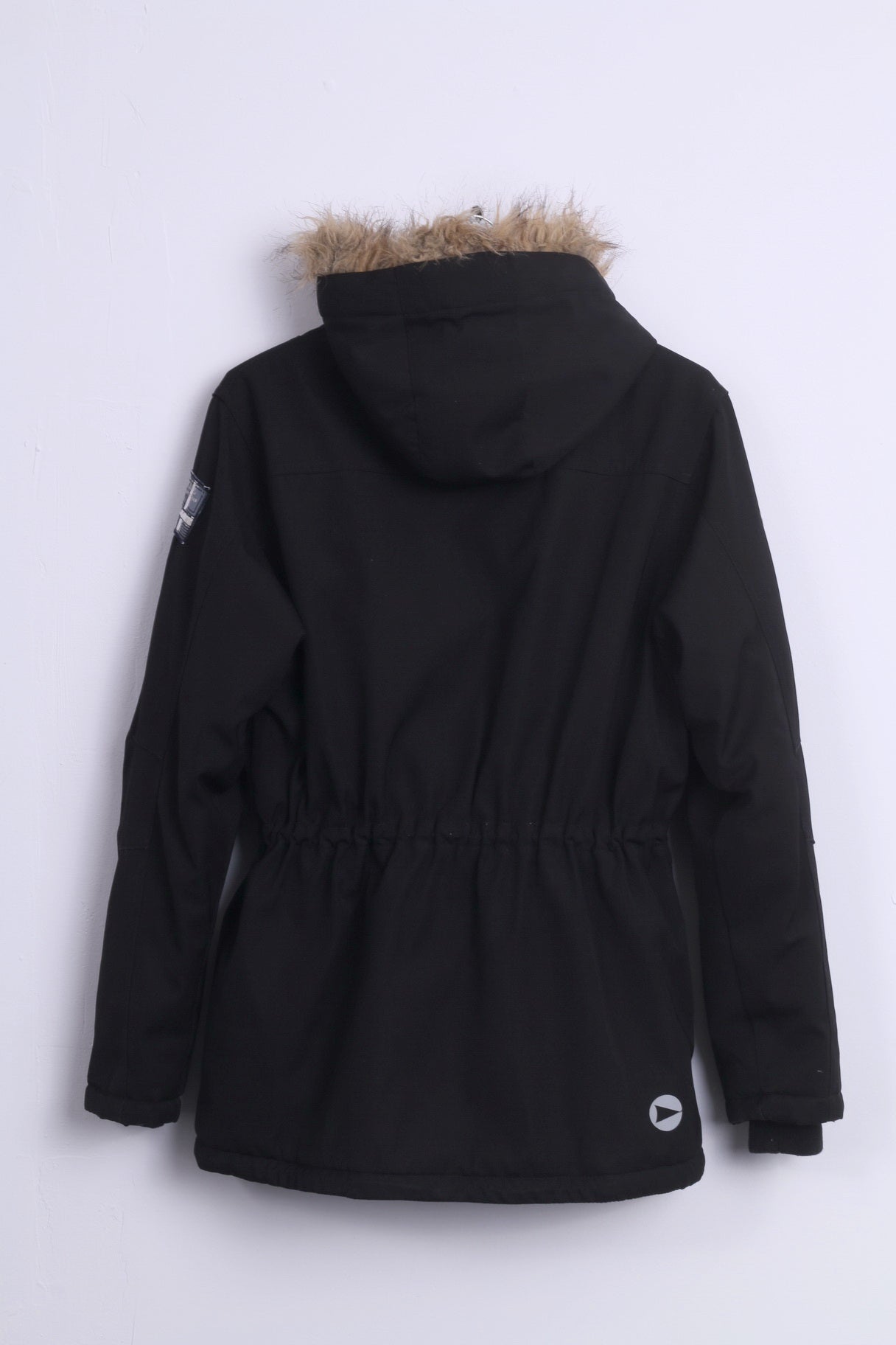 Marine Boys 170 14-16 Age Parka Jacket Black Padded Hooded Aquatex Scandinavian