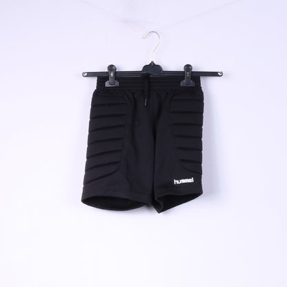 Hummel Pantaloncini basic da portiere per ragazzi, 8 anni, 128 cm, con imbottitura, colore nero 