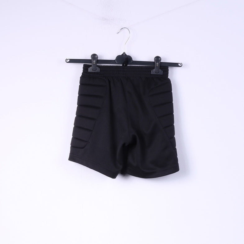 Hummel Pantaloncini basic da portiere per ragazzi, 8 anni, 128 cm, con imbottitura, colore nero 