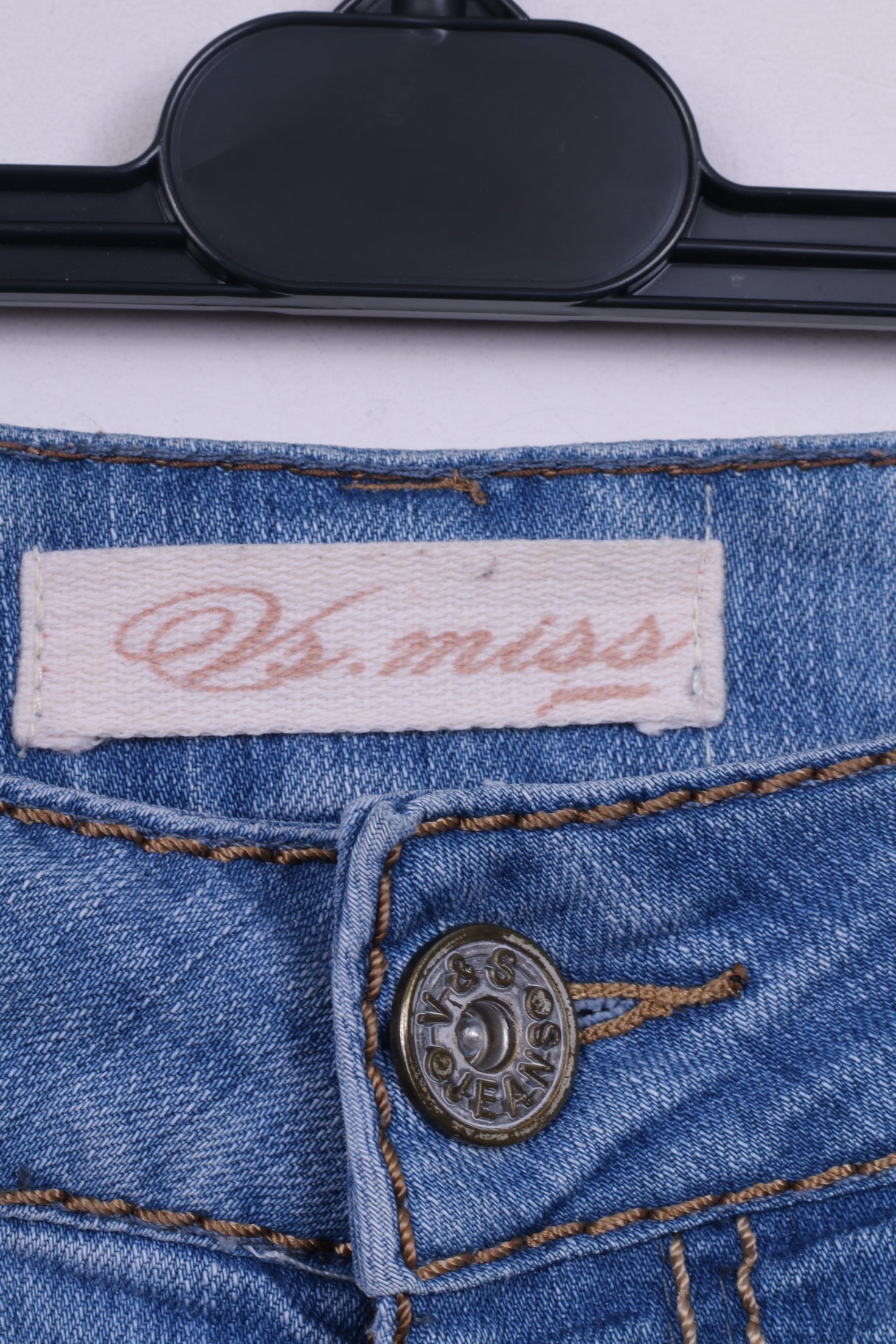 VS.Miss Womens 14 Trousers Denim Jeans Light Blue Cotton