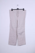 Blooming Marvellous Womens 12 Trousers Linen Beige Pants Pregnancy Summer