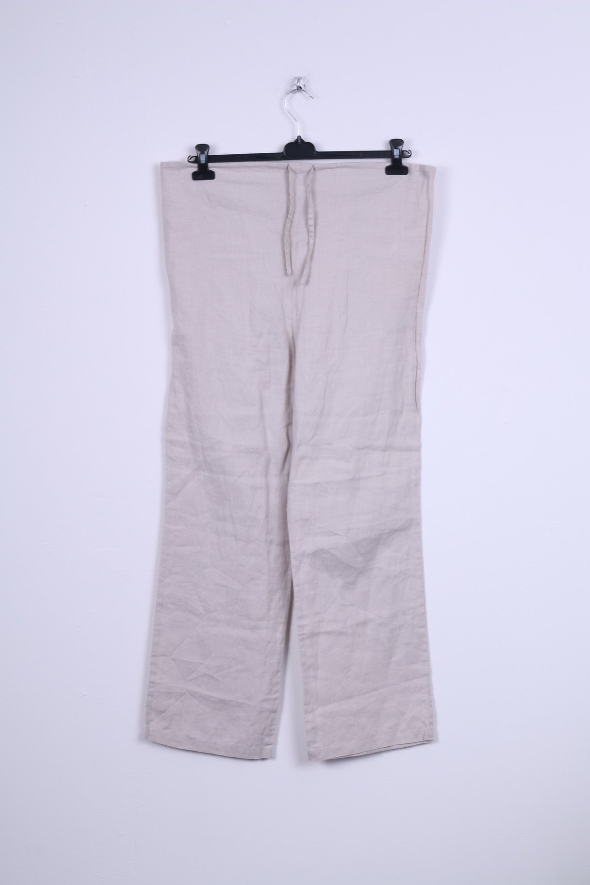 Blooming Marvelous Womens 12 Pantaloni Lino Beige Pantaloni Gravidanza Estate