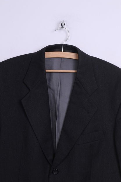 Cerruti 1881 Veste à simple boutonnage en laine anthracite pour hommes 98 M Blazer Drake Store