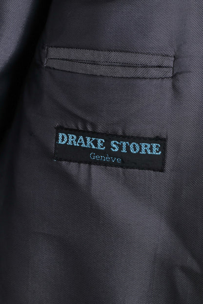 Cerruti 1881 Veste à simple boutonnage en laine anthracite pour hommes 98 M Blazer Drake Store