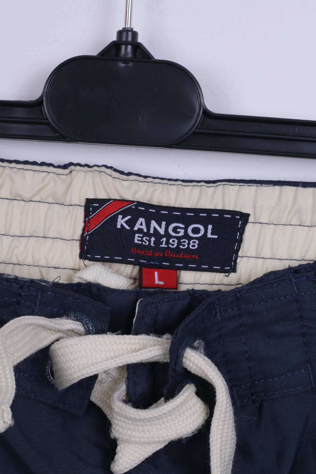 KANGOL Mens L Swimming  Shorts Sport Red Sport Green Striped Swimpants