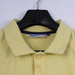 Sergio Tacchini Mens M Polo Shirt Yellow Cotton Classic Detailed Buttons Top