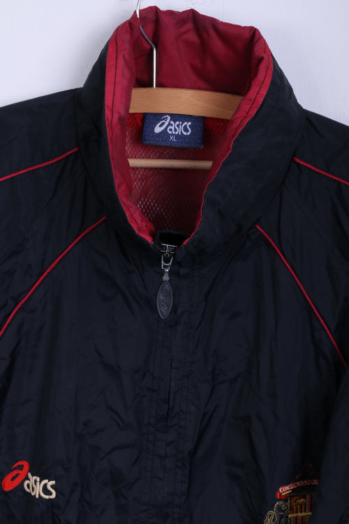 Asics AFC Veste XL pour homme en nylon noir Sunderland Football Club Haut léger