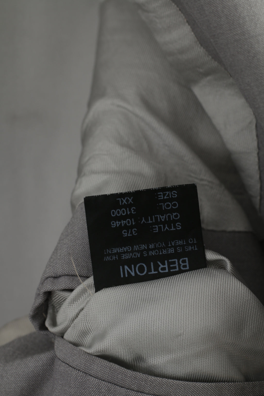 Bertoni Uomo XXL (L) Blazer Grigio Chiaro Monopetto Elegante Giacca Casual