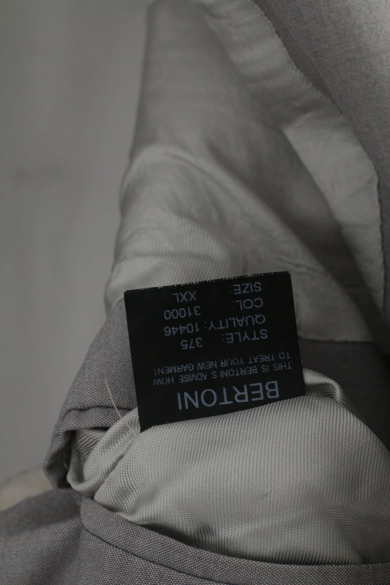 Bertoni Uomo XXL (L) Blazer Grigio Chiaro Monopetto Elegante Giacca Casual