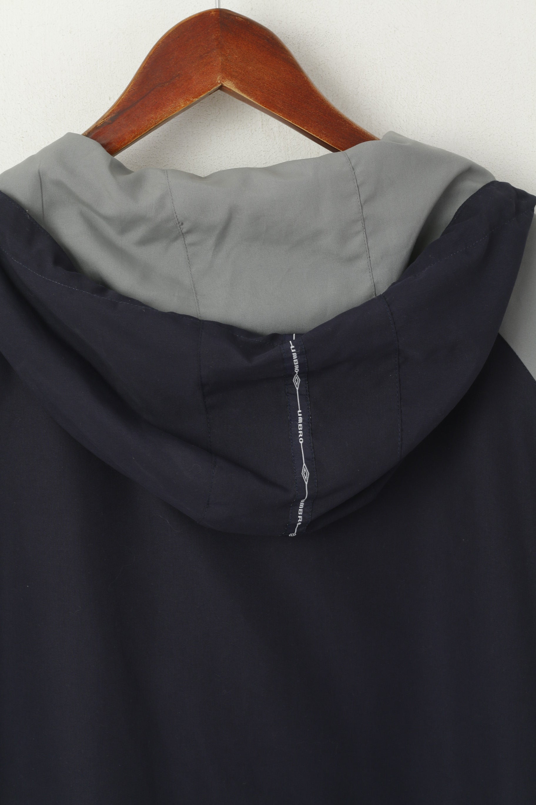 Umbro Giacca da uomo M Navy Sportswear Top sportivo leggero con cerniera e cappuccio