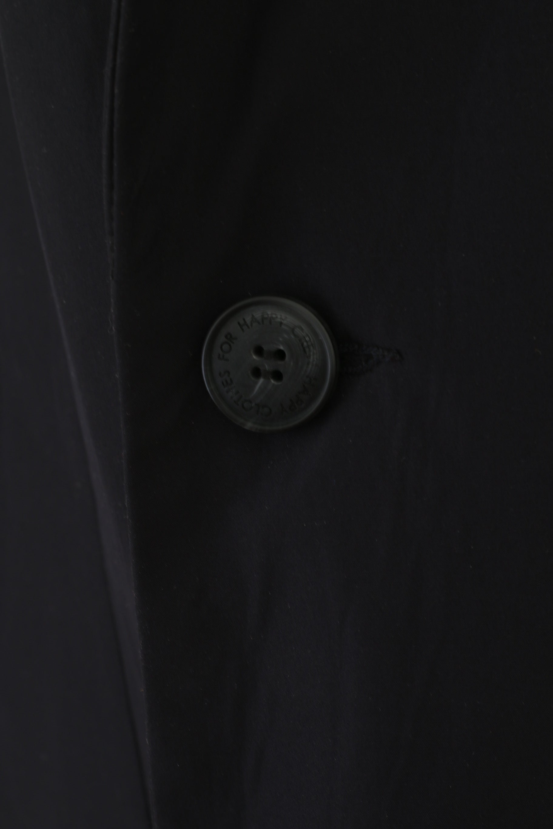 Moods Of Norway Hommes XXL Manteau Marine Doublure Amovible Classique Vintage Simple Boutonnage Norvégien Trench