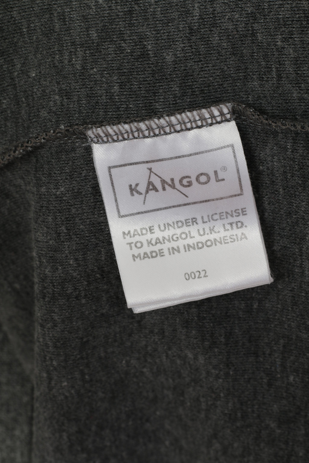 Kangol Men L Polo Shirt Grey Cotton Sport Embroided Logo Short Sleeve Top