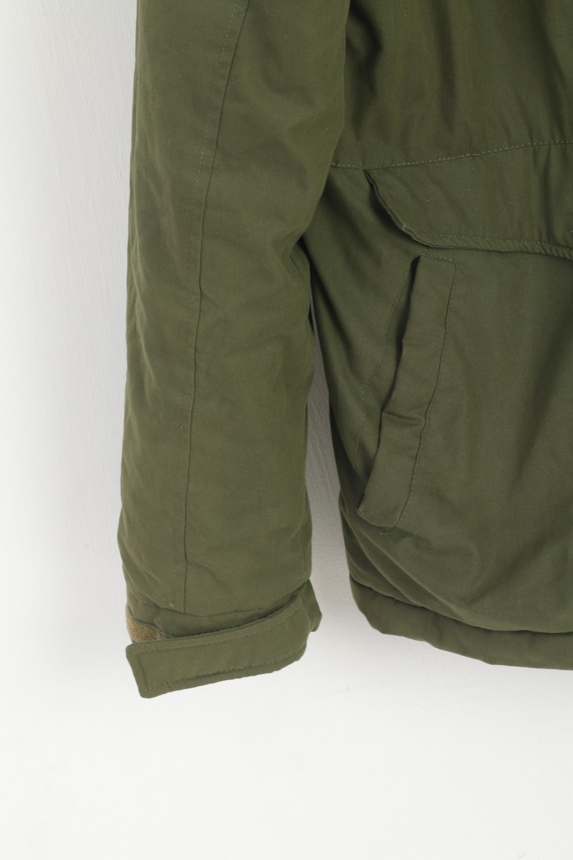 Dstruci Men L Jacket Green Cotton Padded Stirling Full Zip Hooded Dstruction Parka