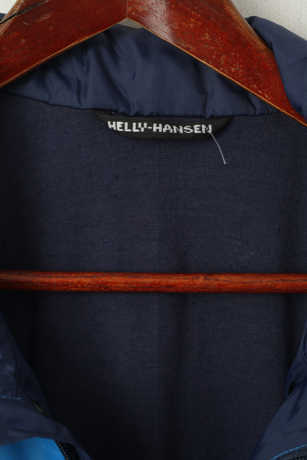 Helly Hansen Men M Jacket Vintage Blue Nylon Waterproof Outdoor Full Zipper Top
