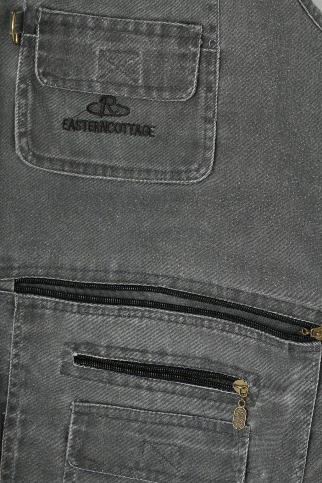 Easiern Collage Hommes XXXXL (XXL) Gilet Gris Pêche Multi Poche Estern Cottage Gilet