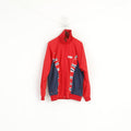SWIX Hommes XXL Veste Rouge Bomber Vintage Coupe-Vent Zippé Activewear Top