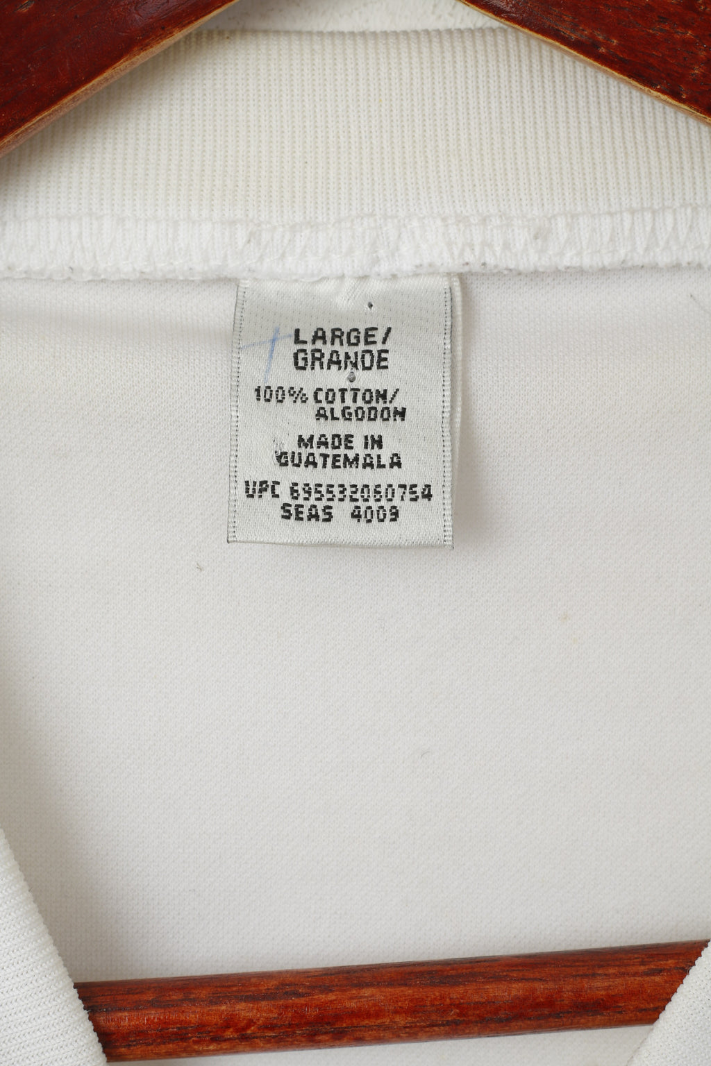 Seleccion Nacional Guatemala Hommes L Chemise Blanc Col en V Football Jersey Top