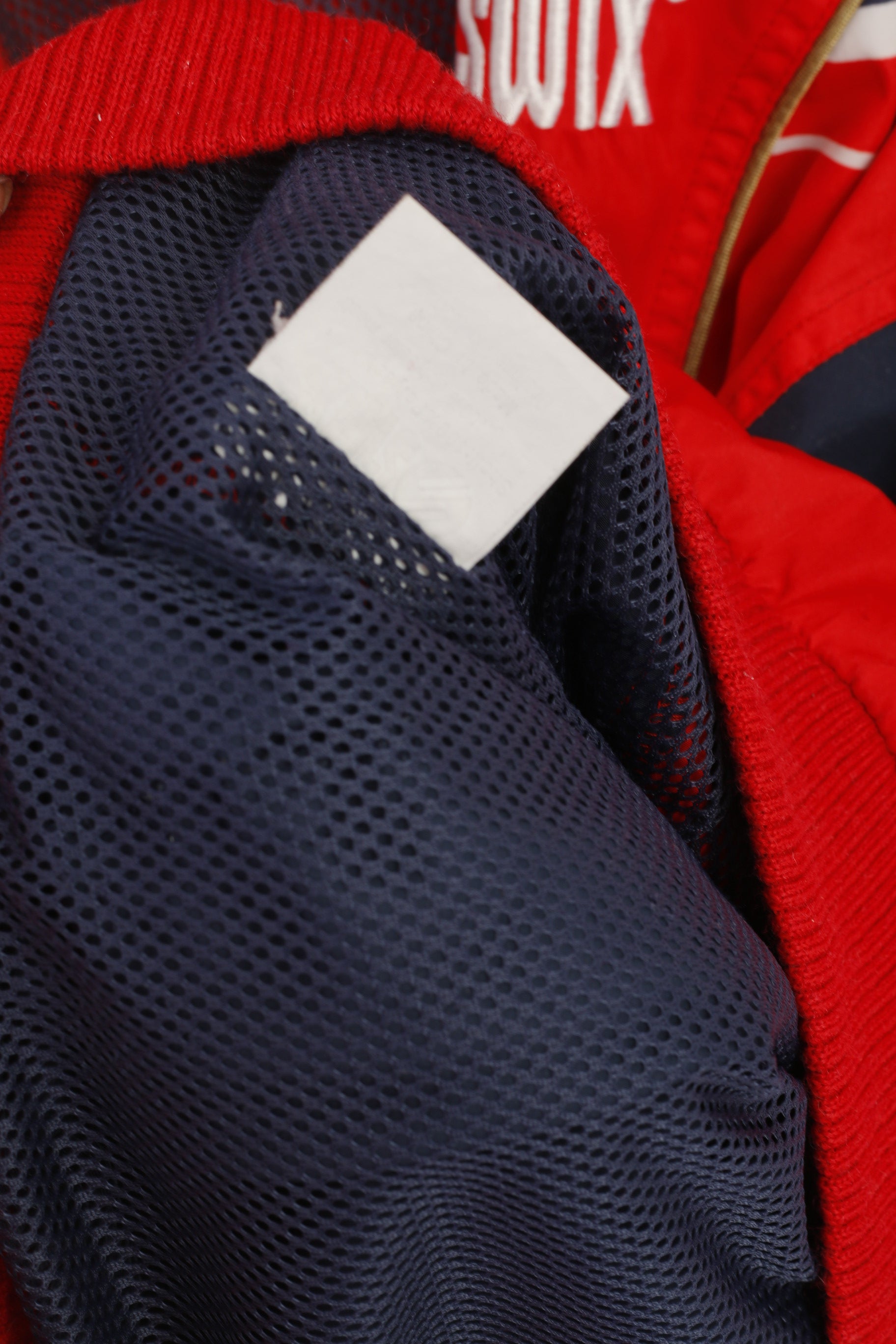 SWIX Men XXL Jacket Red Bomber Vintage Windbreaker Full Zip Activewear Top