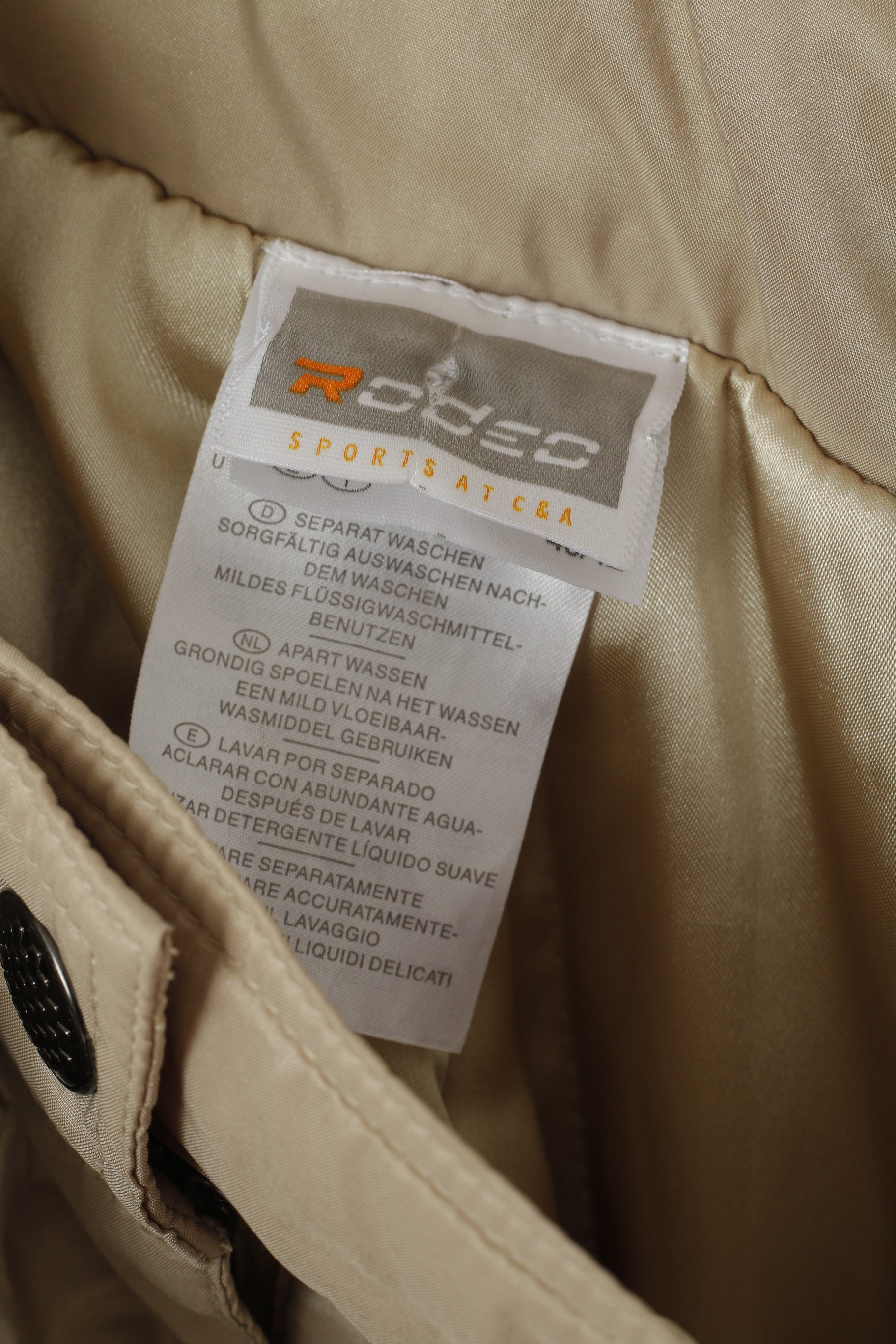 Pantaloni da sci Rodeo C&amp;A donna S 36/38 Pantaloni da snowboard beige lucido