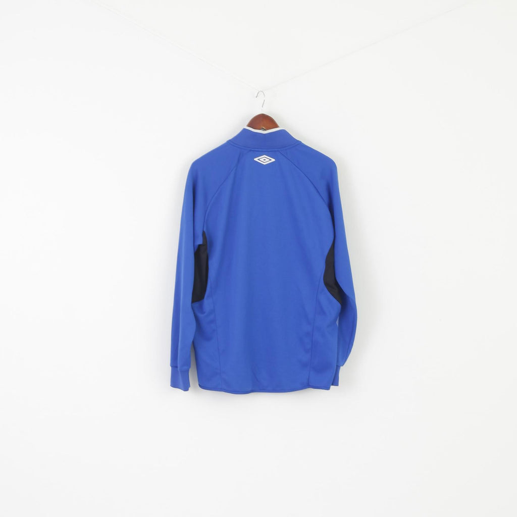 Maglia Umbro da uomo XL Blu Performance Teamwear UX-1 Vapa Tech Top con collo con zip
