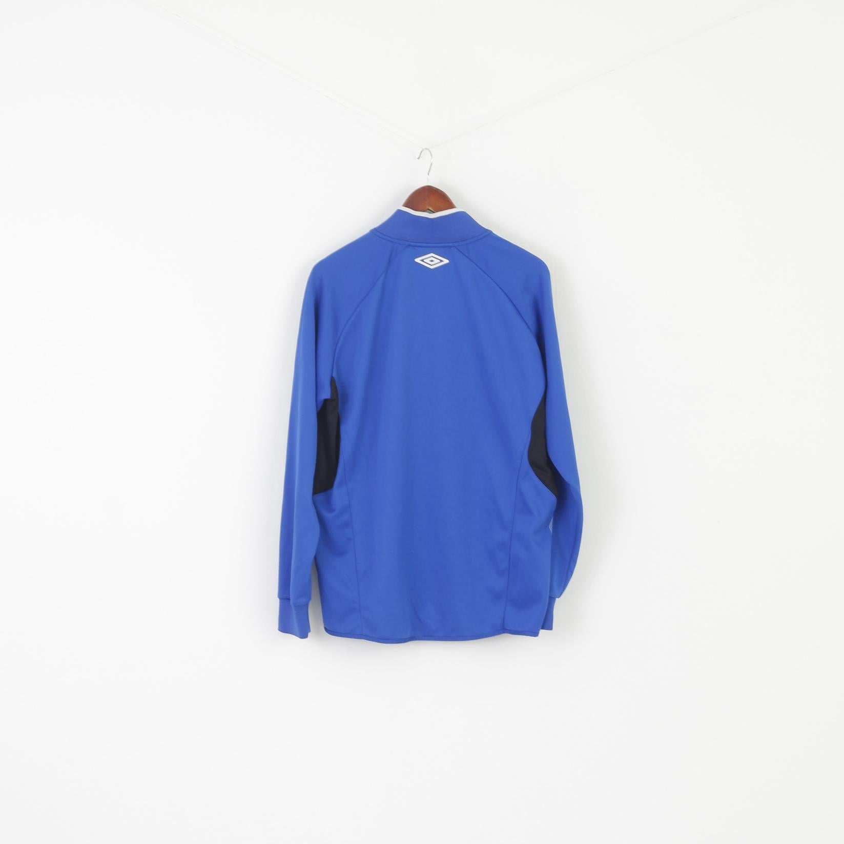 Maglia Umbro da uomo XL Blu Performance Teamwear UX-1 Vapa Tech Top con collo con zip