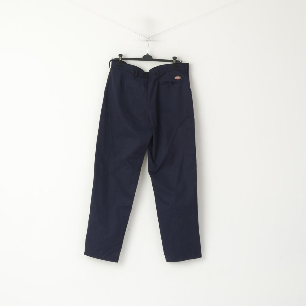 Dickies Uomo 38 54 Pantaloni Pantaloni da lavoro a gamba dritta in misto cotone blu scuro