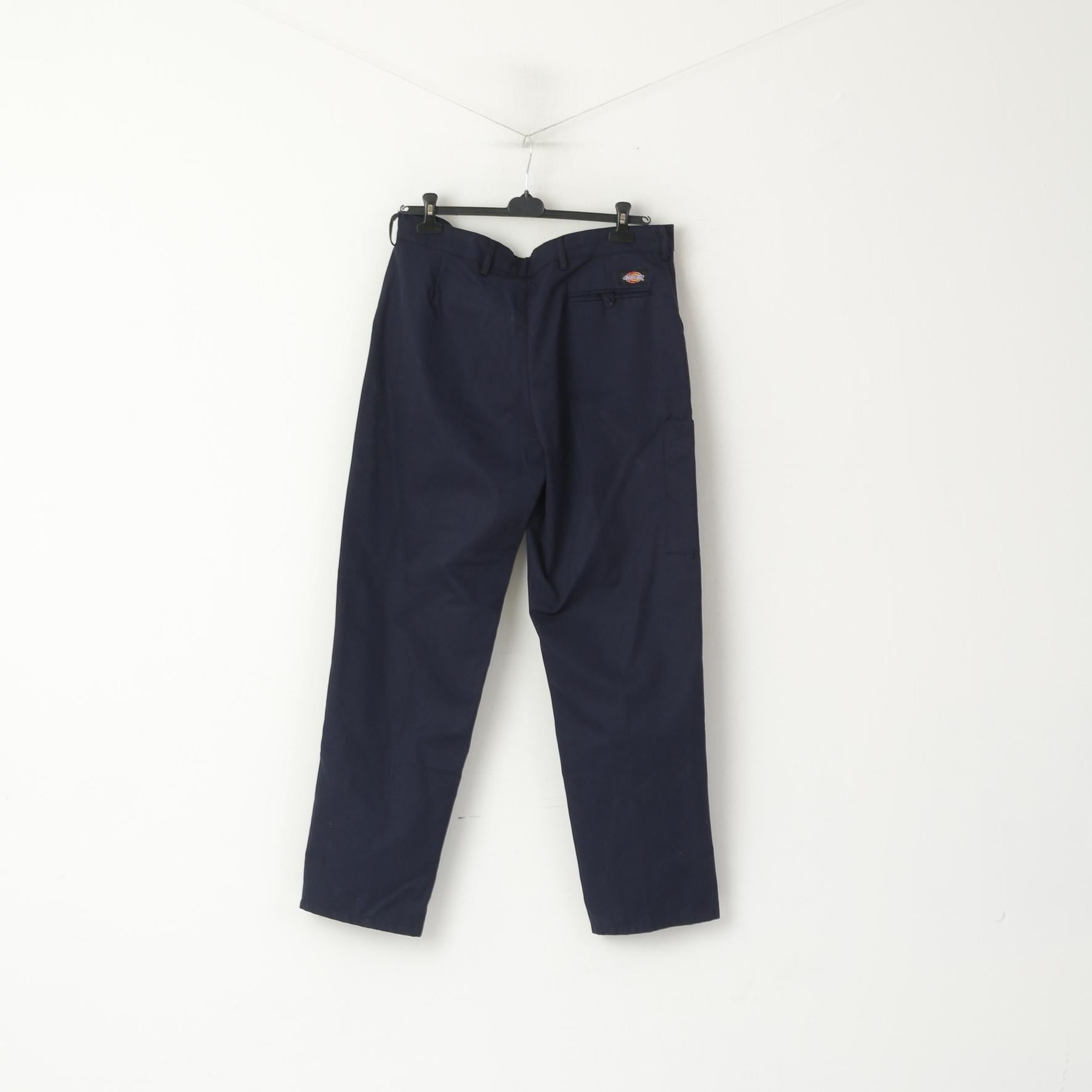 Dickies Uomo 38 54 Pantaloni Pantaloni da lavoro a gamba dritta in misto cotone blu scuro