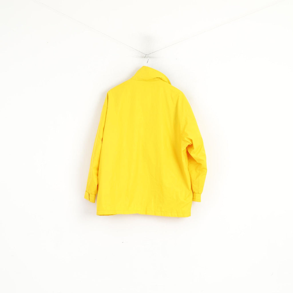 CRO Sporting Goods Giacca da uomo M Giacca gialla in nylon impermeabile vintage con cerniera intera