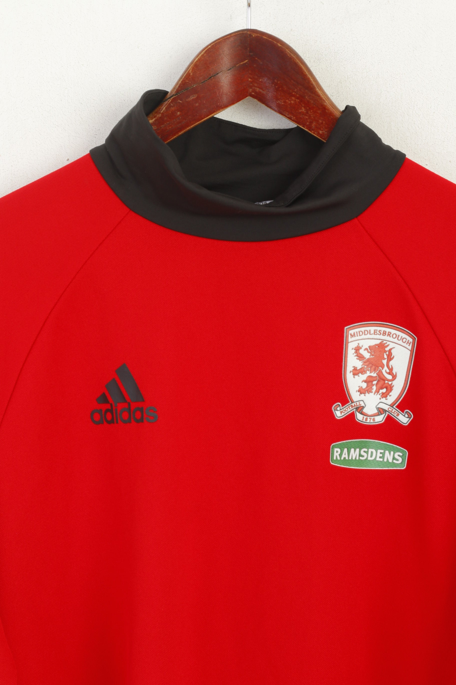 Adidas Middlesbrough Uomo M Maglia Maglia Rossa Climacool Calcio Sport Top