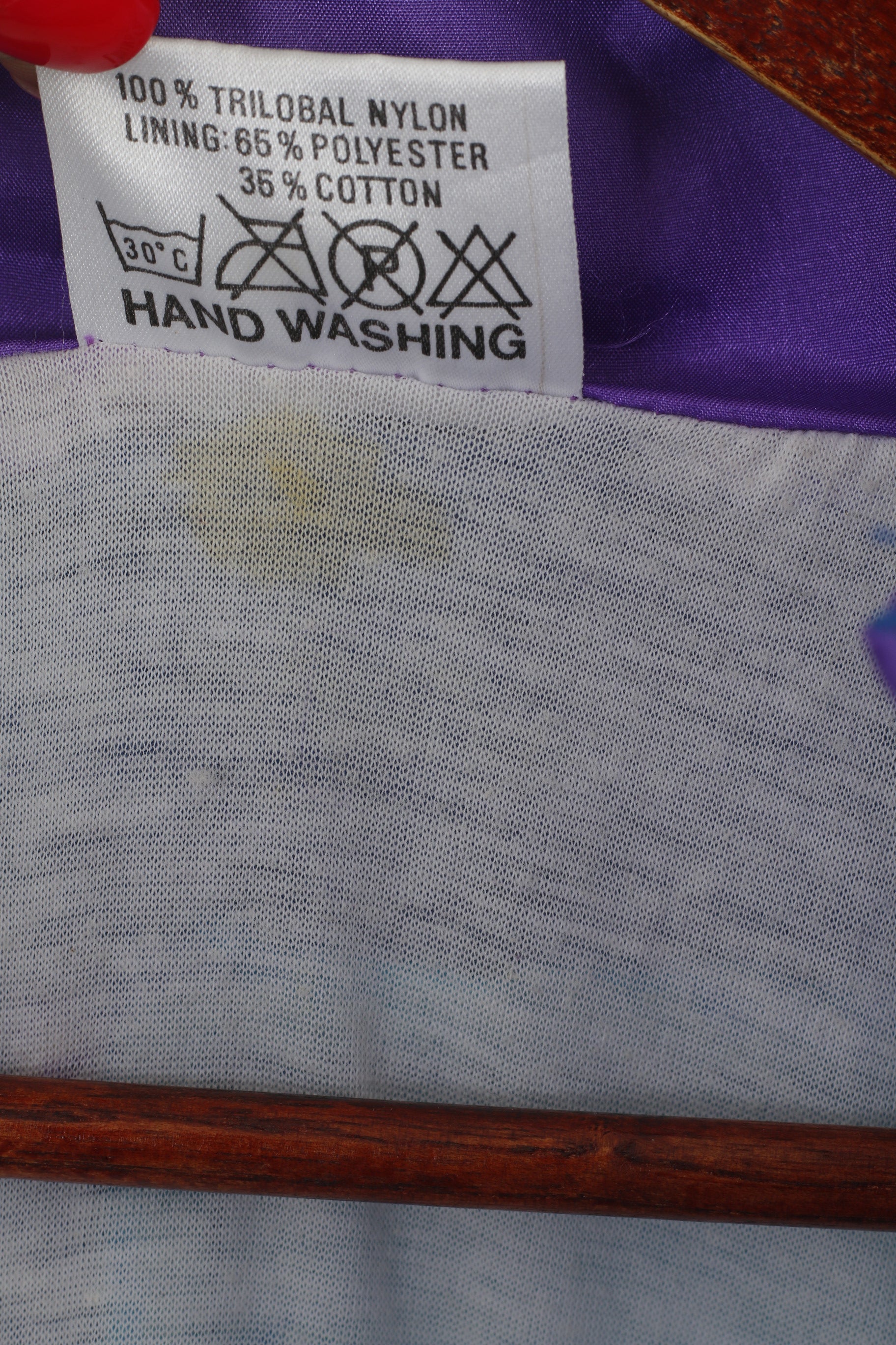 Panda Design Men L Jacket Turqouise Shiny Vintage Trilobal Nylon Bomber Top