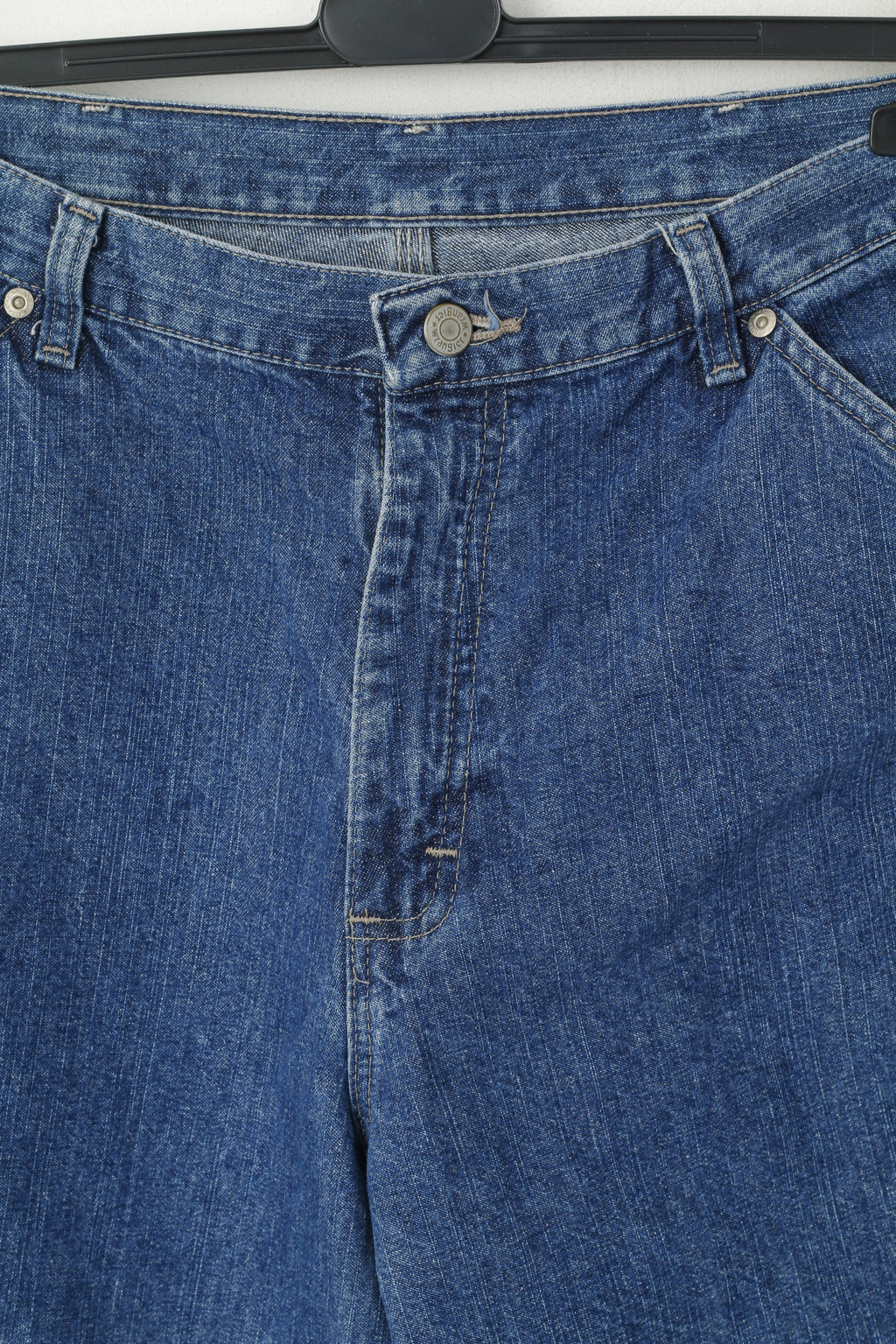Pantaloni Wrangler da uomo 34 Jeans Pantaloni retrò vintage in cotone denim blu scuro