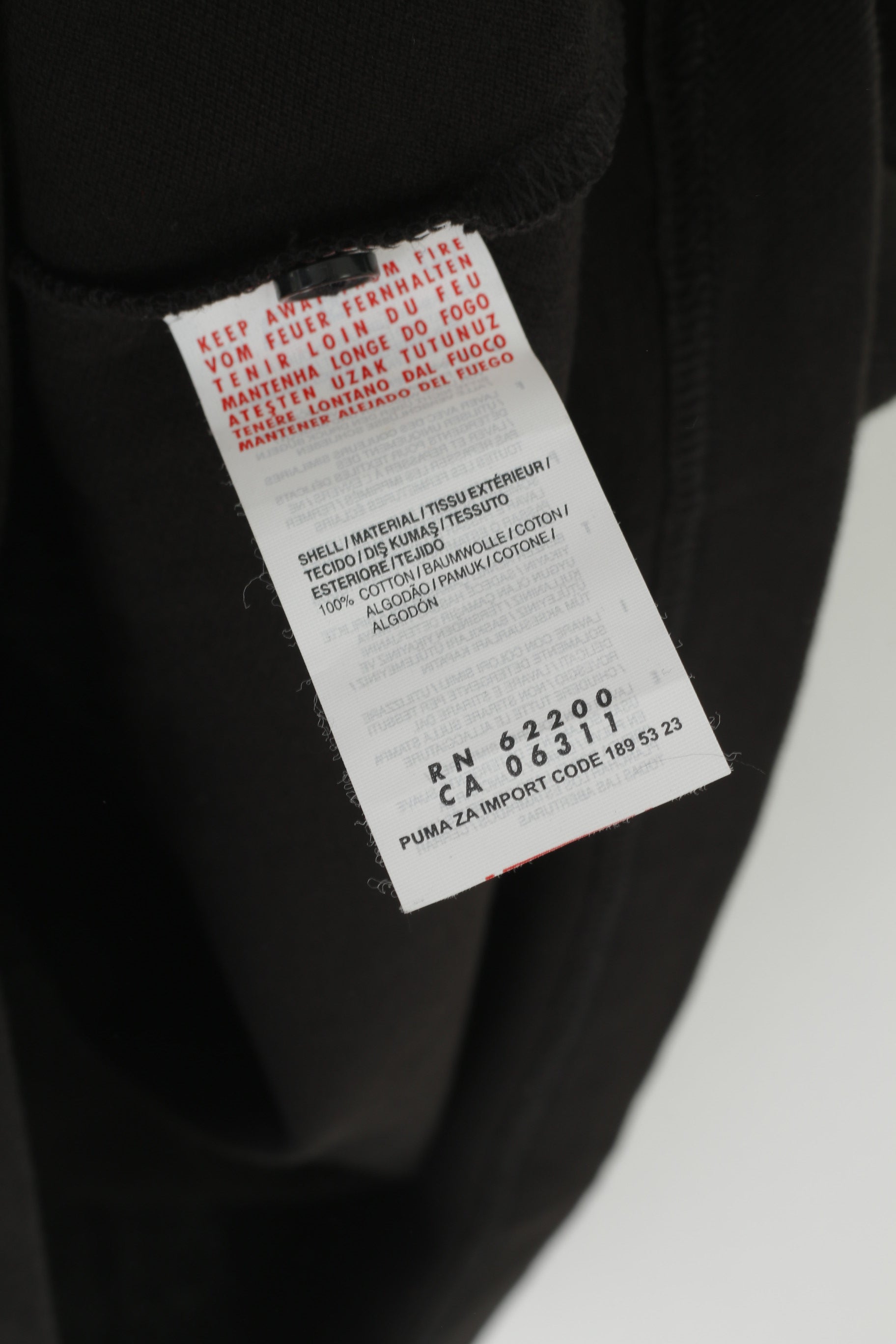 New Puma Men L Polo Shirt Black Cotton Ferrari Licensed Scuderia Sport Top