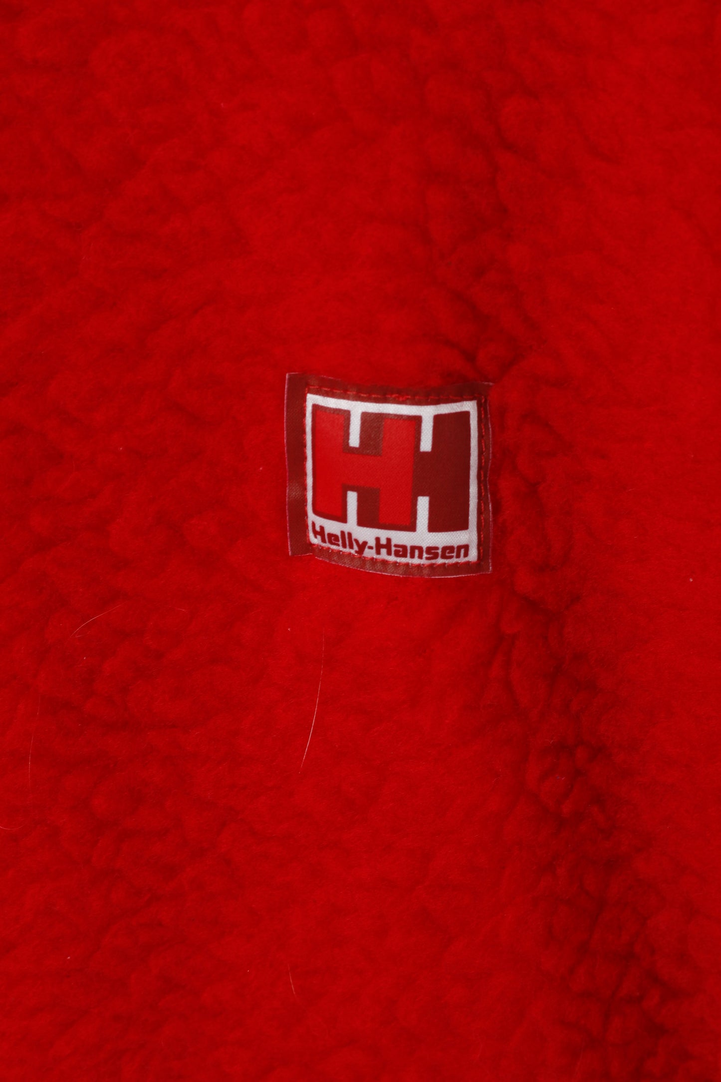 Helly Hansen Women L Sweatshirt Red Vintage 90s Pullover Nylon Fleece Unisex Top