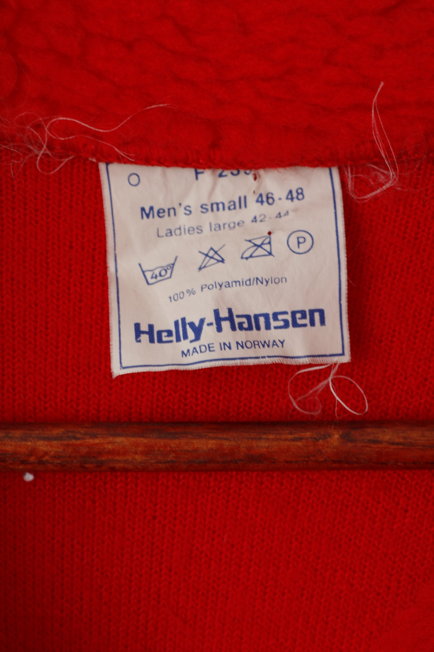 Helly Hansen Felpa da donna L Rossa Vintage anni '90 Pullover Nylon Fleece Top unisex