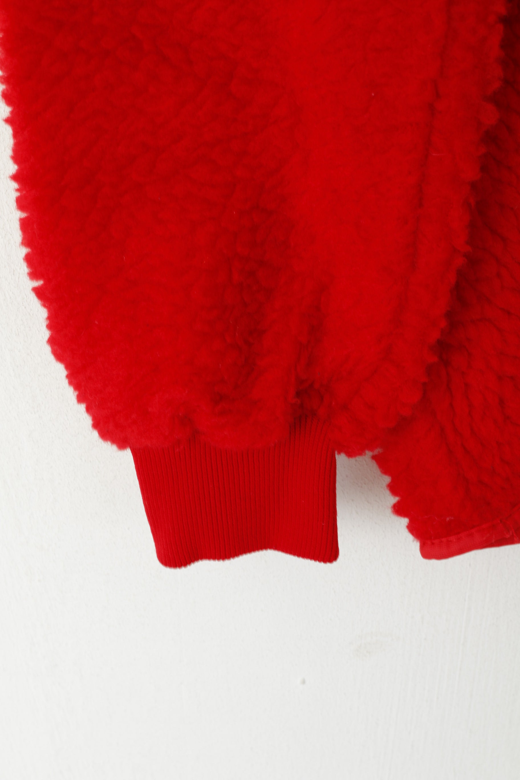 Helly Hansen Felpa da donna L Rossa Vintage anni '90 Pullover Nylon Fleece Top unisex