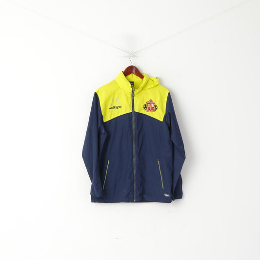 Umbro Hommes S Veste Marine Jaune Sunderland Football Zip Up Sportswear Top