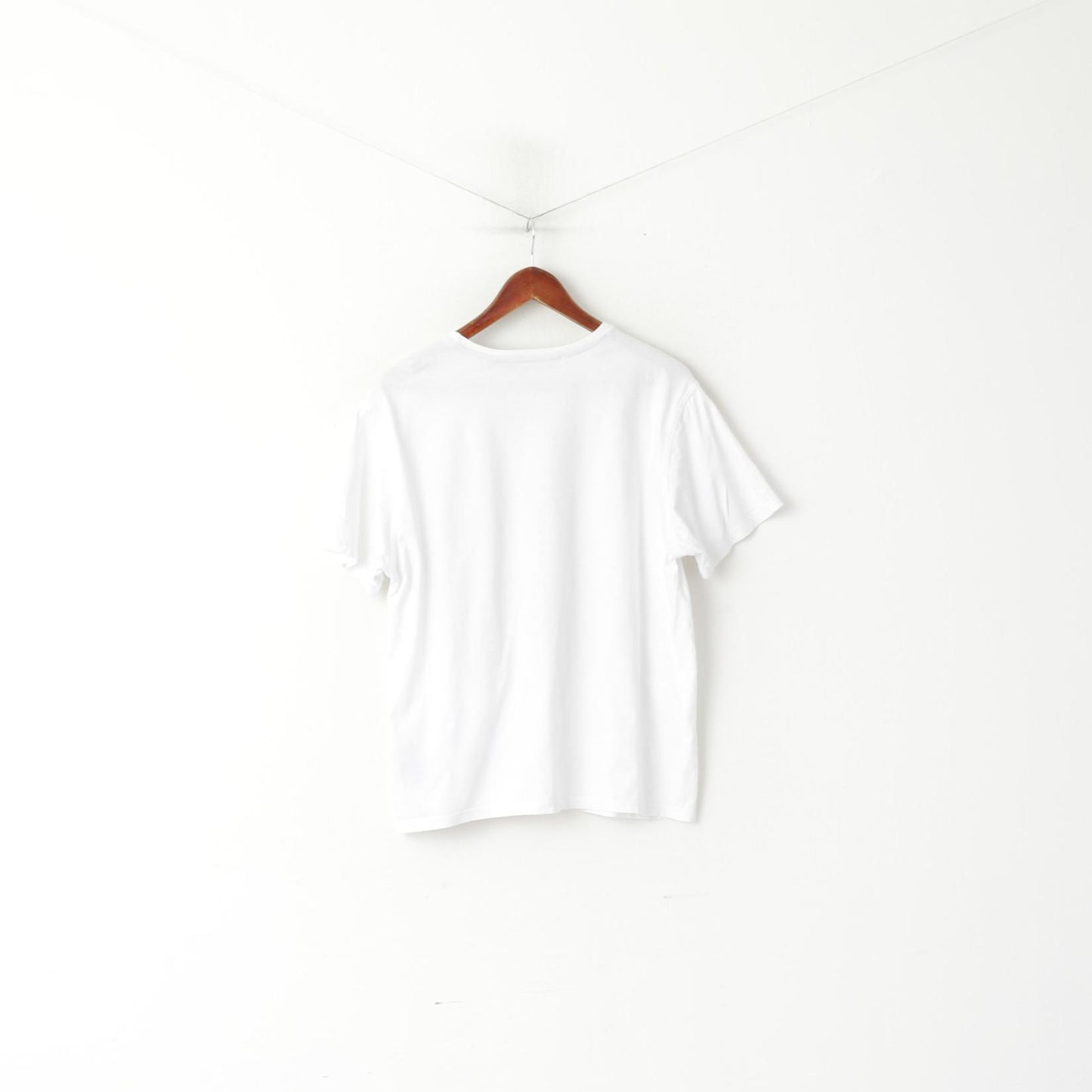 T-shirt Duck and Cover da uomo XL (L) Top con grafica Carlino girocollo in cotone bianco