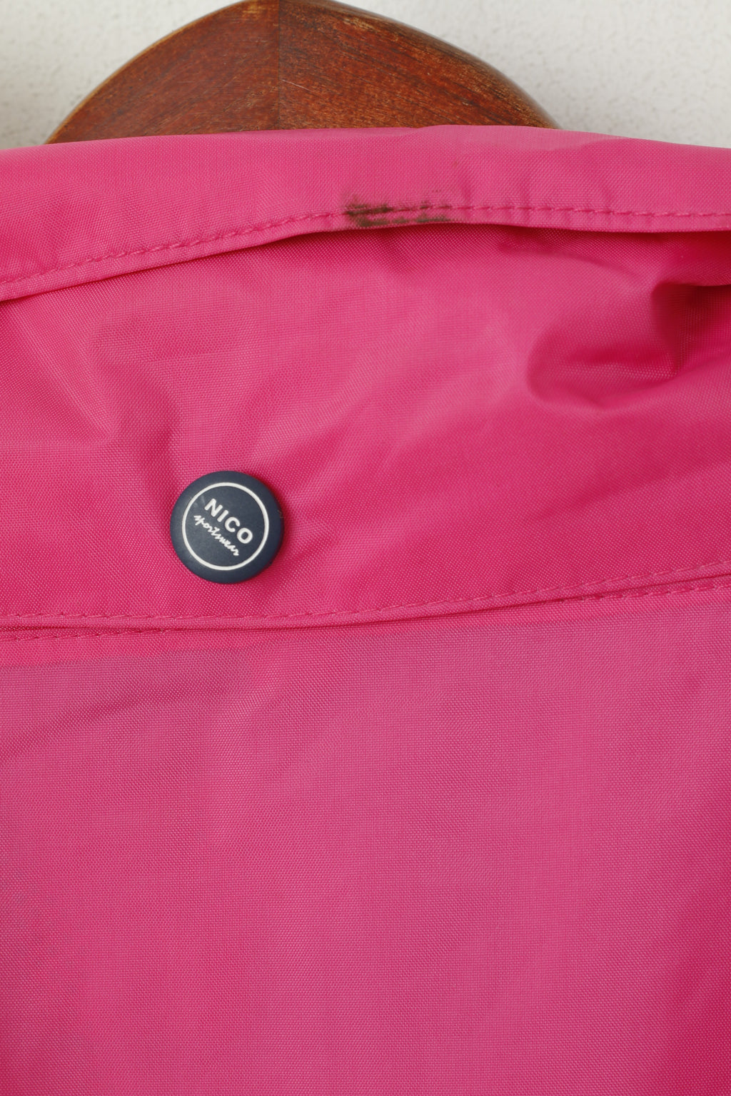 NICO Sportswear Men XL Jacket Pink Nylon Waterproof Extreme 3000mm Zip Up Top